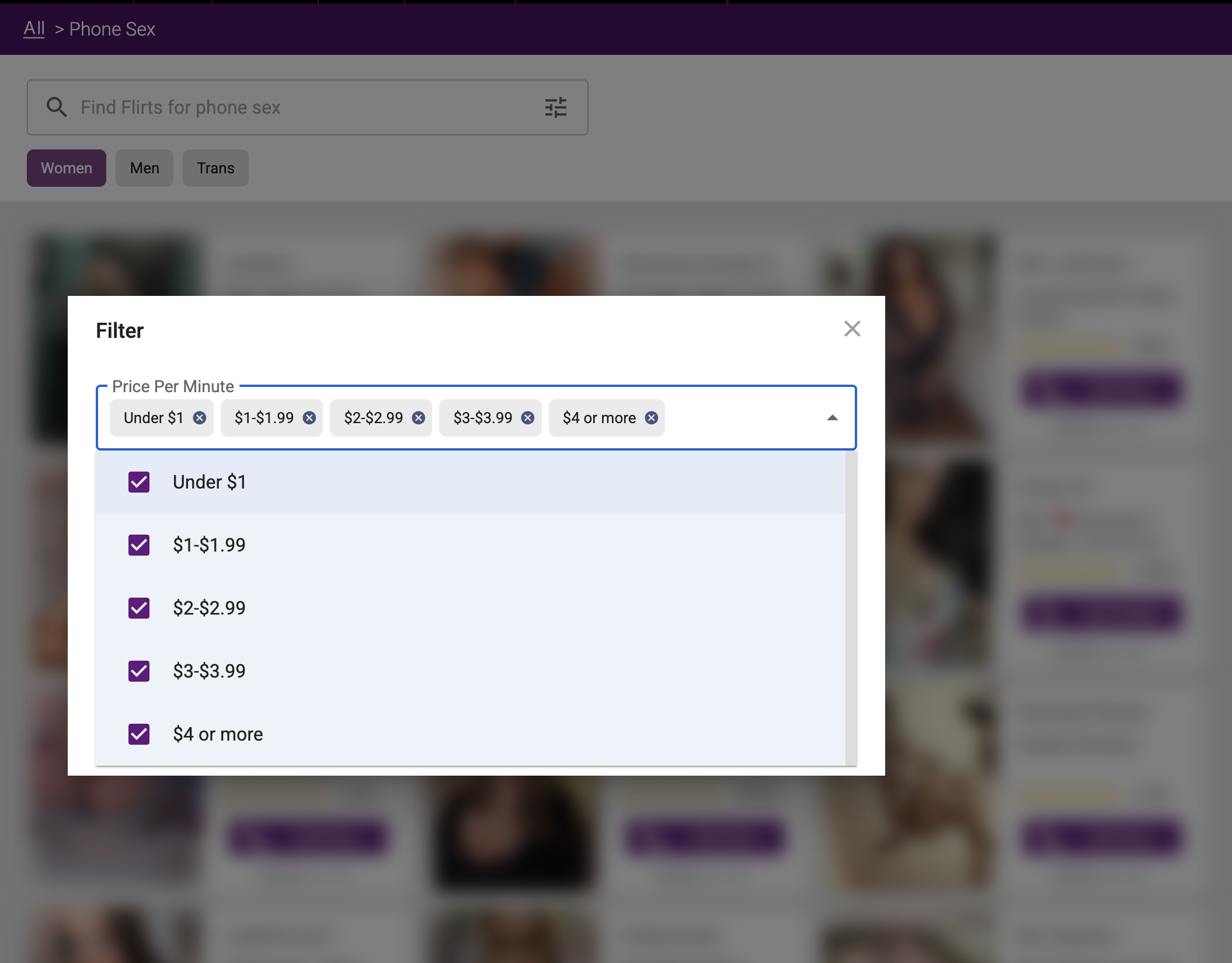 Search Filters