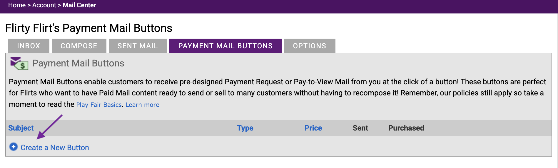 Create a New Button page