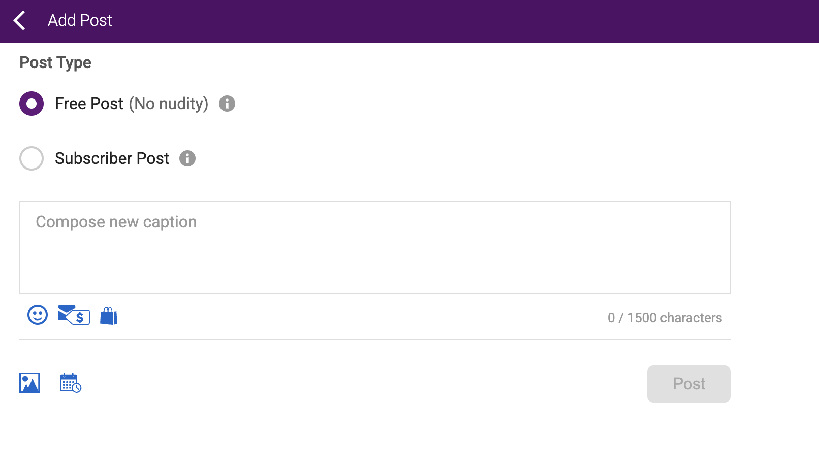 Creating a new Post