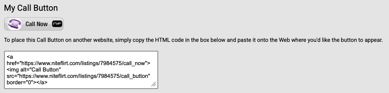 Call Button HTML