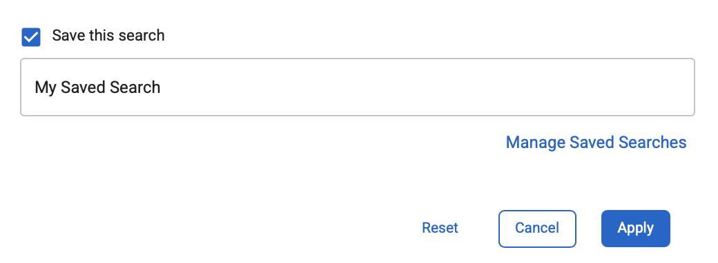 Save this Search