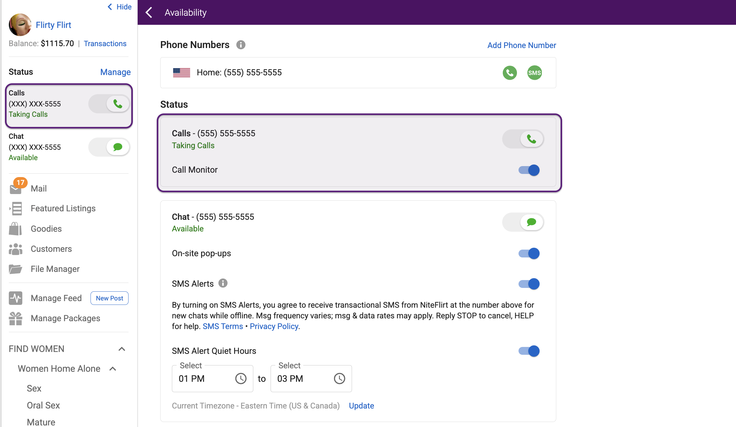 Account Availability