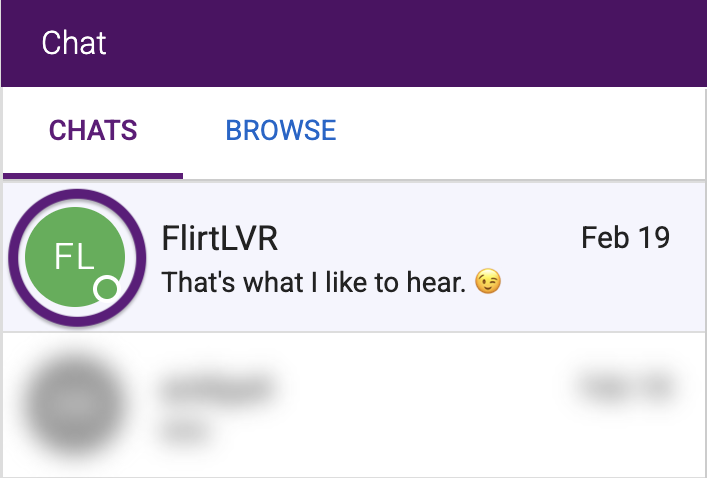 Online presence indicator in Chat