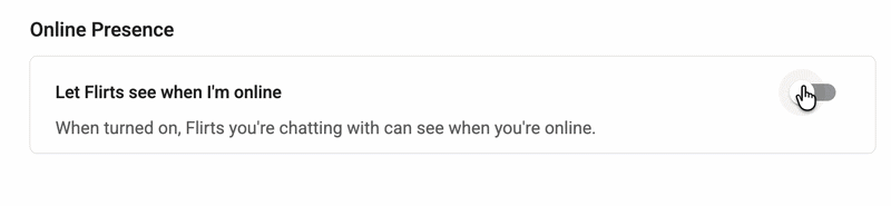 Turning Online Presence off