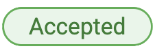 Accepted status